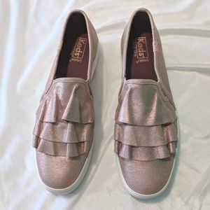 keds triple ruffle leather